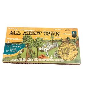 VINTAGE All About Town PLYMOUTH, MASS Board Game Mayflower